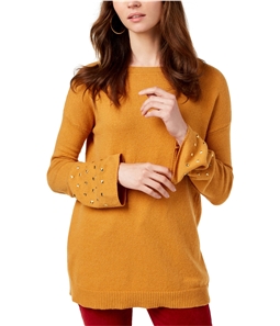 Michael Kors Womens Studded Cuffs Pullover Sweater
