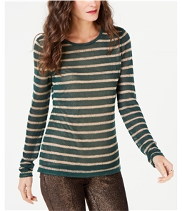 Michael Kors Womens Metallic Stripe Pullover Sweater