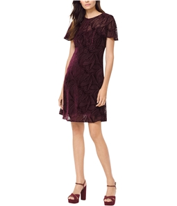 Michael Kors Womens Velvet A-line Cocktail Dress
