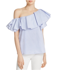 MLM Label Womens Ruffle One Shoulder Blouse