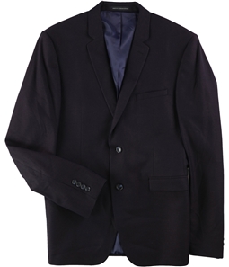 Perry Ellis Mens Pindot Two Button Blazer Jacket