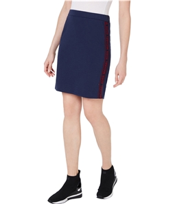 Michael Kors Womens Pull On Side Logo Pencil Skirt