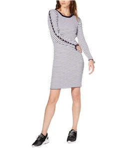 Michael Kors Womens Lace-Up Sleeve Sweater Dress