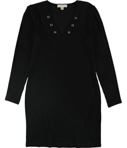 Michael Kors Womens Ribbed Sweater Dress