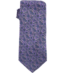 The Men's Store Mens Floral Printed Silk Self-tied Necktie