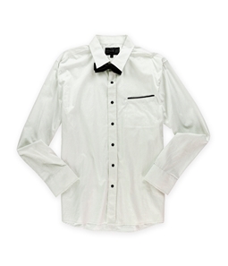 No Retreat Mens Taylor W Bow Tie Button Up Shirt