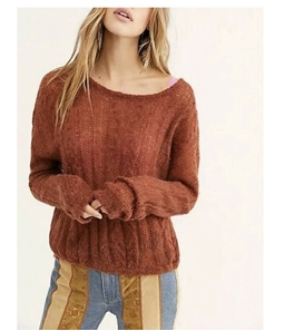 Free People Womens Angel Pullover Sweater