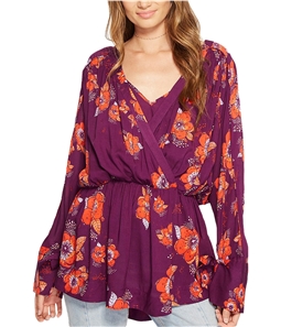 Free People Womens Tuscan Dreams Tunic Blouse