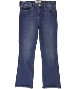 Free People Womens Straight Cropped Jeans
