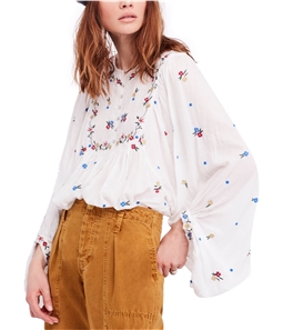 Free People Womens Kiss From a Rose Peasant Blouse