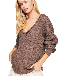 Free People Womens Knit Pullover Sweater