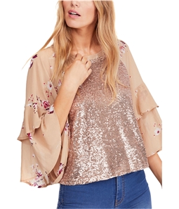 Free People Womens Shimmy & Shake Pullover Blouse