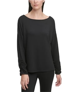 DKNY Womens Solid Pullover Blouse