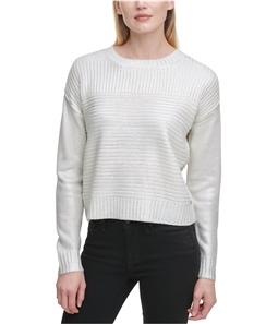 DKNY Womens Ribbed Pullover Sweater