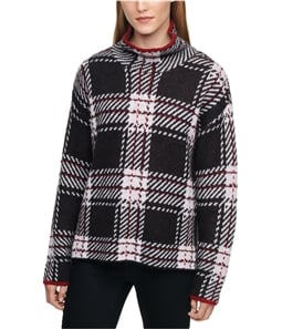 DKNY Womens Plaid Pullover Sweater