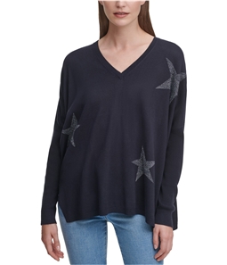 DKNY Womens Stars Pullover Sweater