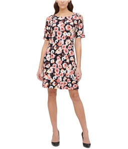 Tommy Hilfiger Womens Floral A-line Dress