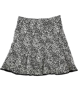 DKNY Womens Spotted A-line Skirt