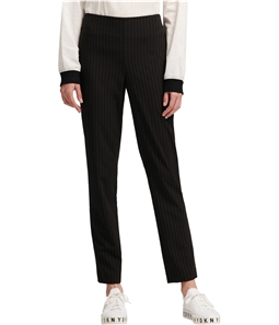 DKNY Womens Pinstriped Casual Trouser Pants