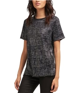 DKNY Womens Sequin Embellished T-Shirt
