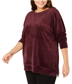 Calvin Klein Womens Velour Pullover Sweater