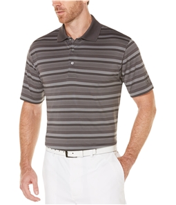 PGA Tour Mens Airflux Stripe Rugby Polo Shirt