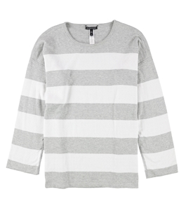 Eileen Fisher Womens Cotton Striped Pullover Sweater