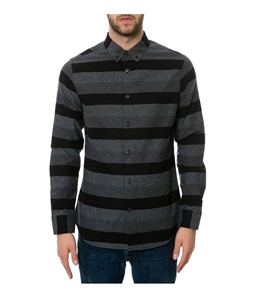 Rocawear Mens Tonal Stripe Button Up Shirt