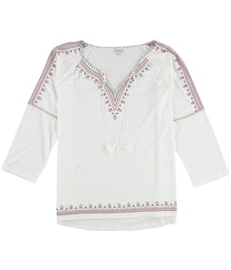 P.J. Salvage Womens Embroidered Pajama Sleep T-shirt