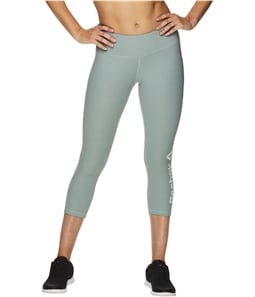 Reebok Womens Branded Capri Compression Athletic Pants