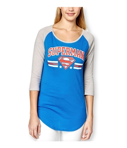 Bioworld Womens Superman Baseball Tunic Graphic T-Shirt