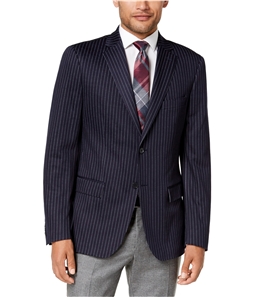 Ryan Seacrest Mens Modern-Fit Pinstripe Two Button Blazer Jacket