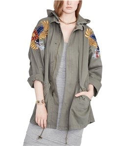 Rachel Roy Womens Embellished Utility Jacket