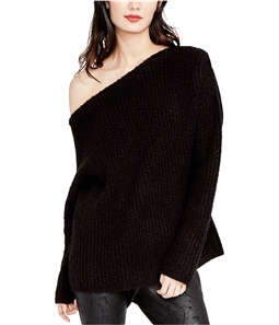Rachel Roy Womens One Shoulder Knit Sweater