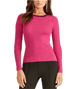 Rachel Roy Womens Shimmer Pullover Sweater