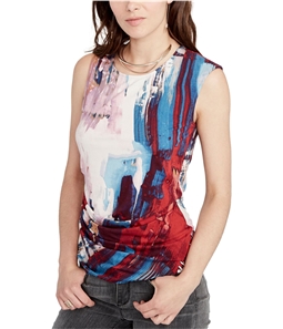 Rachel Roy Womens Abstract Knit Blouse
