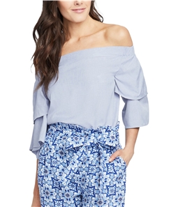 Rachel Roy Womens Layered Bell Off the Shoulder Blouse