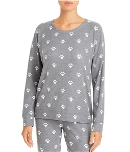 P.J. Salvage Womens Paw Prints Pajama Sweater