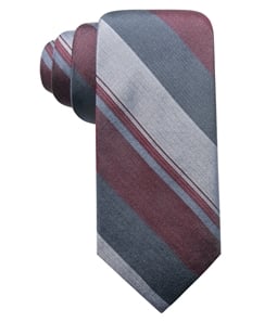 Ryan Seacrest Mens Ponsay Stripe Silk Self-tied Necktie