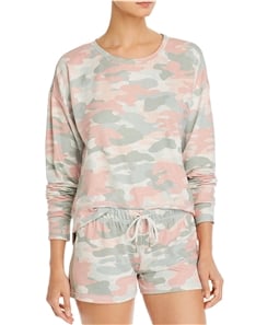 P.J. Salvage Womens Peachy Camo Thermal Pajama Shirt