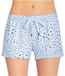 P.J. Salvage Womens Cheetah on Blue Pajama Shorts