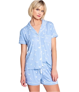 P.J. Salvage Womens In Flight Button Down Pajama Shirt