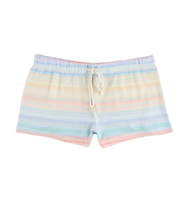 P.J. Salvage Womens Watercolor Stripes Pajama Shorts