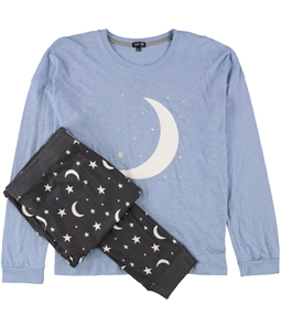 Cozy Zoe Womens Moon and Stars Pajama Set