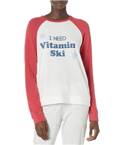 P.J. Salvage Womens I Need Vitamin Ski Pajama Sweater