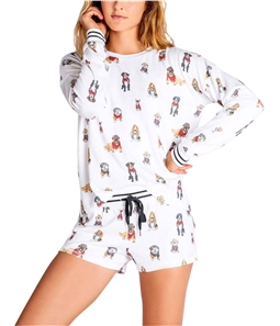 P.J. Salvage Womens Dressed Up Pups Pajama Sweater