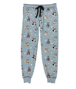 P.J. Salvage Womens Christmas Pups Pajama Jogger Pants