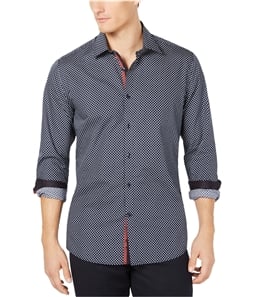 Ryan Seacrest Mens Woven Geometric Button Up Shirt