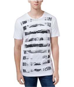 Ring Of Fire Mens Dollar Stripe Graphic T-Shirt