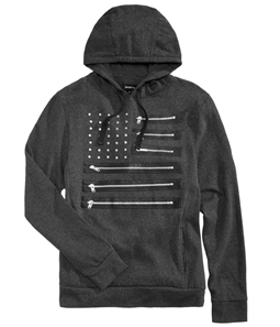 Ring Of Fire Mens Zipper Flag Hoodie Sweatshirt